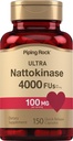 Piping Rock Nattokinase Supplement 4000 FU | 100mg | 150 Capsules | Non-GMO, Gluten Free