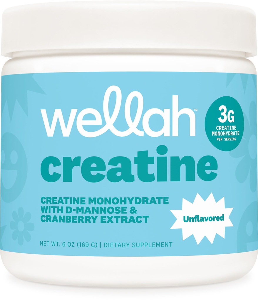 Wellah Creatine for Women (50 Servings, Unflavored) - Κρεατίνη Μονοένυδρη με Dandelion & Cranberry Extract