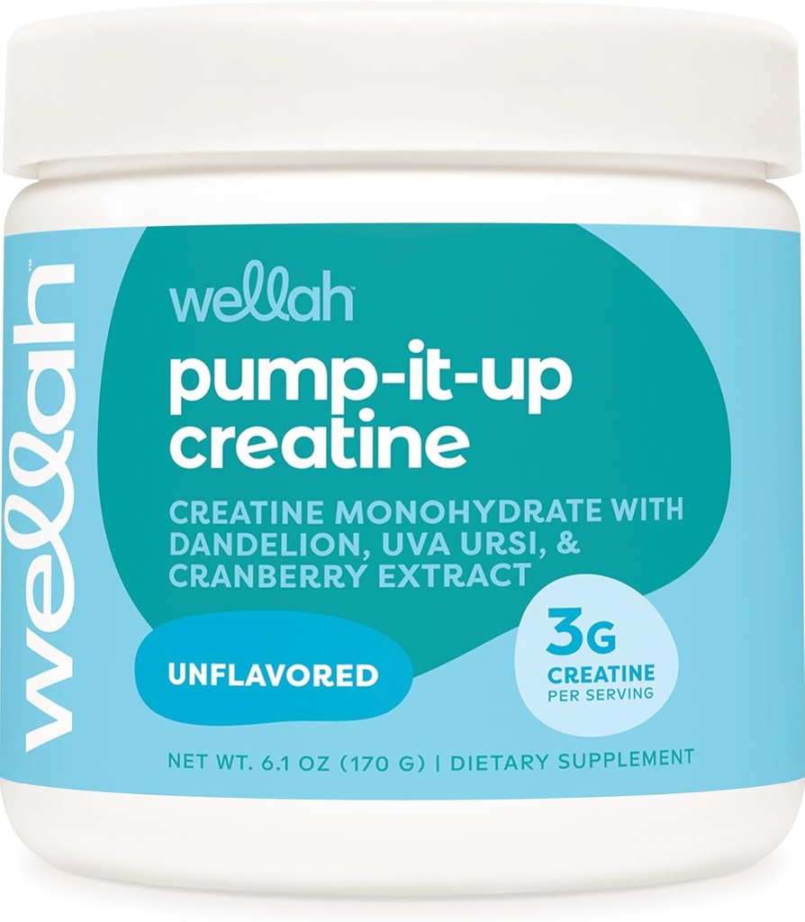 Wellah Creatine for Women (50 Servings, Unflavored) - Κρεατίνη Μονοένυδρη με Dandelion & Cranberry Extract