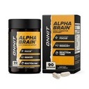 ONNIT Alpha Brain Nootropic Brain Συμπληρωματικό για Εστίαση, Μνήμη, Διανοητική Καθαρότητα, Γνωστική Υποστήριξη με L-Θεανίνη και Βιταμίνη Β6, 90 Μέτρα