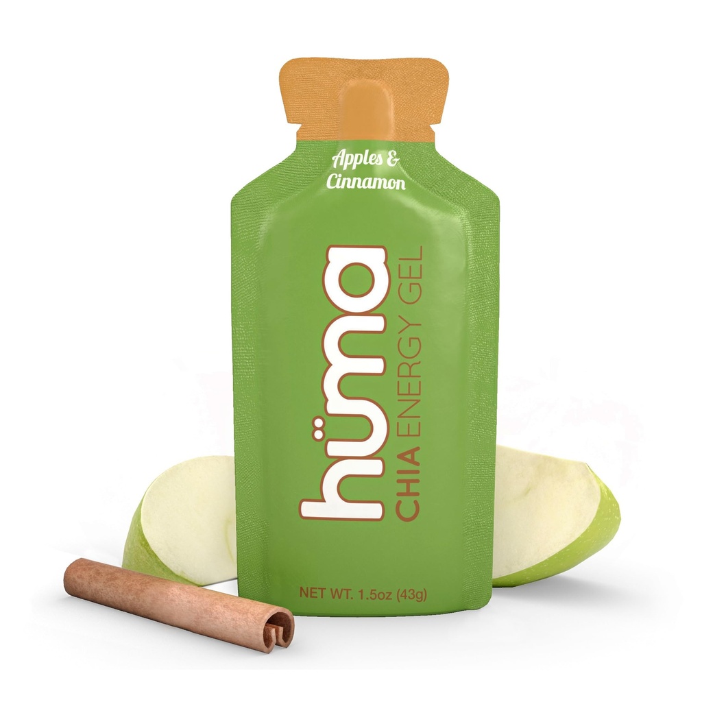 Huma Chia Energy Gel, Μήλα & Κανέλα, 12 Gels - Premier Sports Διατροφή για την άσκηση αντοχής