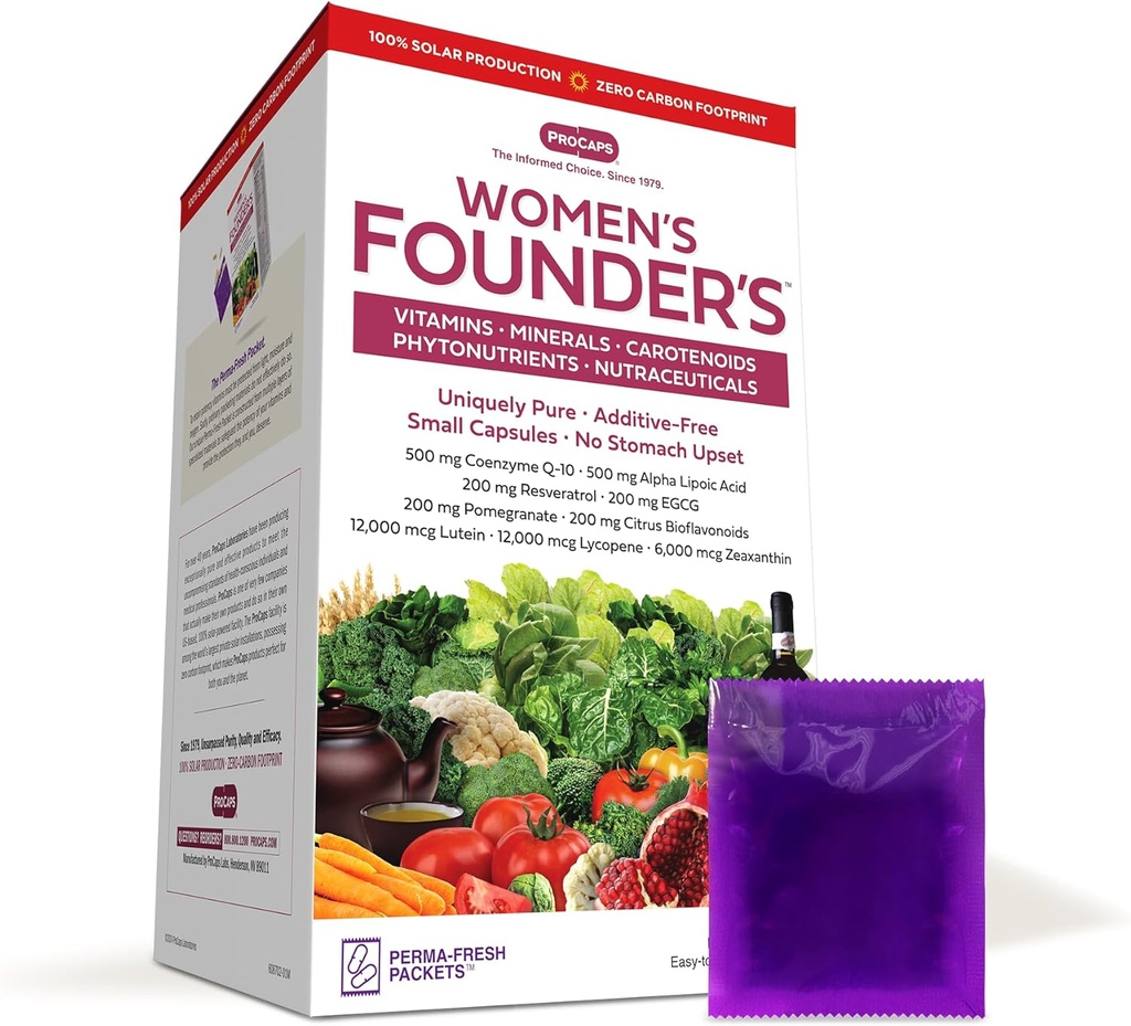 ANDREW LESSMAN Multivitamin - Women's Founders 120 Packets - More Than 40 Nutrients Plus High Potencies of Essential Vitamins, Minerals, Phytonutrients, Carotenoids. Easy-to-Swallow. No Additives