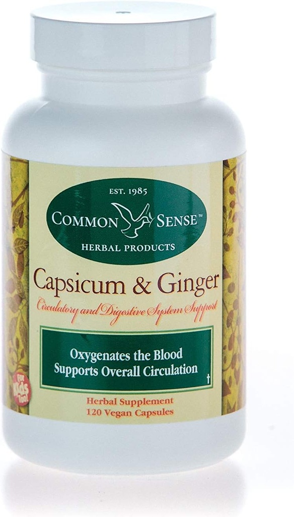 Capsicum/Ginger (120): Υποστήριξη Κυκλοφορικού και Πεπτικού Συστήματος