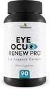 Eye Ocuo Renew Pro - Eye Health Support - Προώθηση της Ημέρας Υγιεινής Όρασης & Νύχτας με Συμπληρώματα Όρασης - Βοήθεια για τη μείωση της Ματιάς, της Πίεσης των ματιών, της Θολής Όρασης με Pro Vision Βιταμίνες, Ορυκτά & Βότανα
