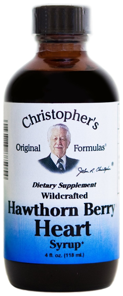 Πρωτότυπες Φόρμουλες του Δρ. Κρίστοφερ Hawthorn Berry Heart Syrup, 4 Ουγγιά