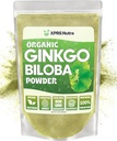 XPRS Nutra Organic Ginkgo Biloba Σκόνη - Gingko Biloba Συμπληρώματα για Γνωστοποίηση - Vegan Friendly Ginkoba Biloba Organic - Ασυλία Ενίσχυση Ginkgo Biloba Σκόνη (16 oz)