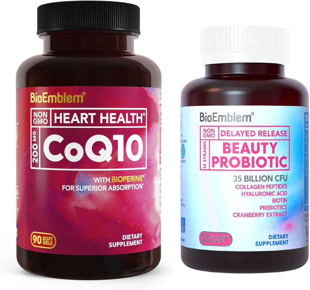 BioEmblem Ομορφιά Προβιοτικά για τις γυναίκες και CoQ10 με BioPerine 90 Count