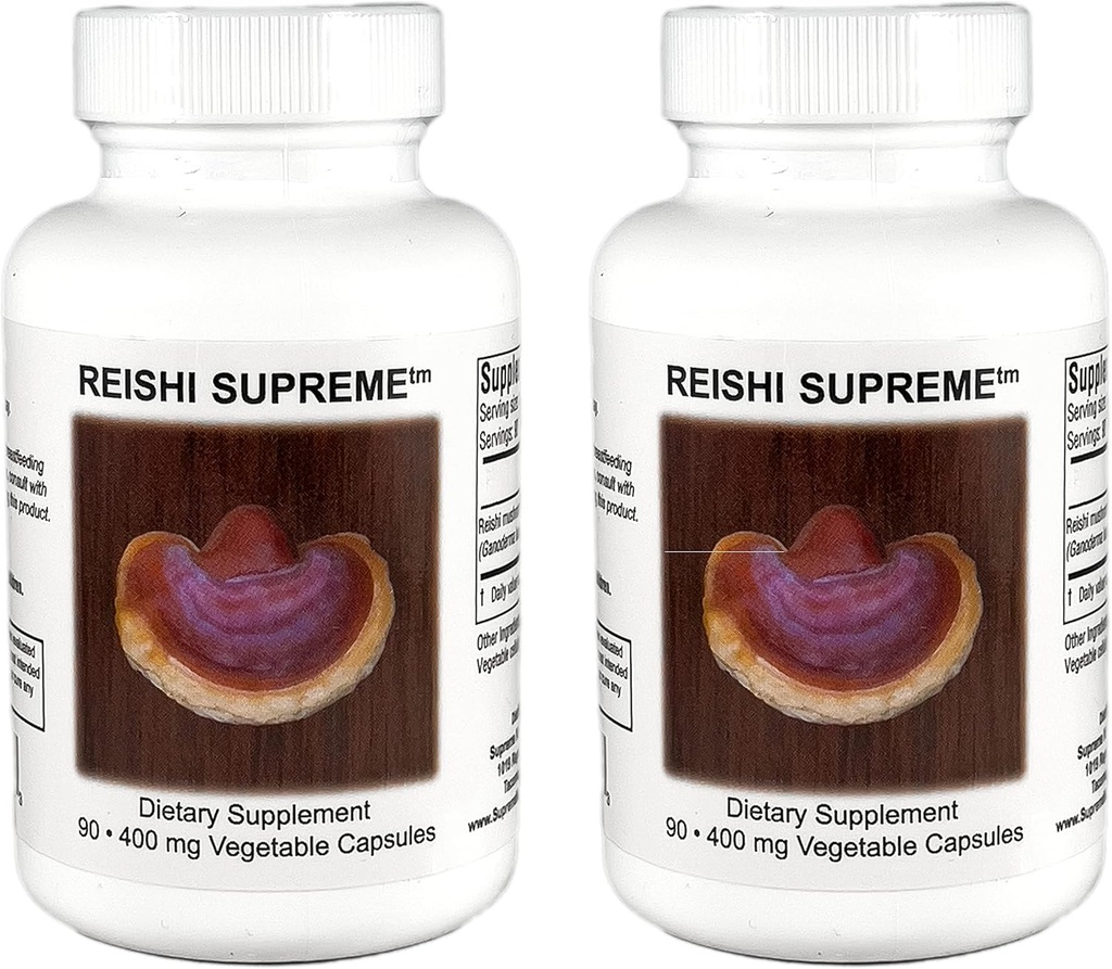 Supreme Nutrition Reishi Supreme, 90 Pure Reishi Mushroom Χορτοφαγικές κάψουλες 