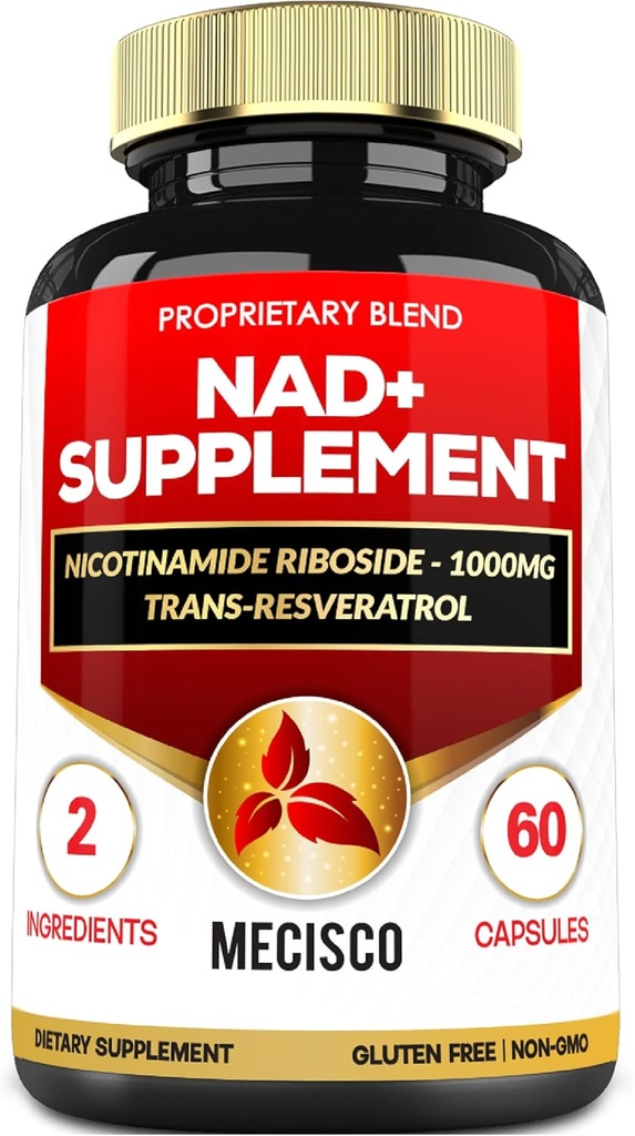 2in1 Supplement with Nicotinamide Riboside & Resveratrol - 60 Capsules for 30 Days