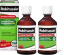Robitussin ενήλικας μέγιστη δύναμη βήχας συν συμπύκνωση στήθος DM Max, βήχας καταπιεστικό και προσδοκητικό, σμέουρο άρωμα, 8 fl Oz x 2
