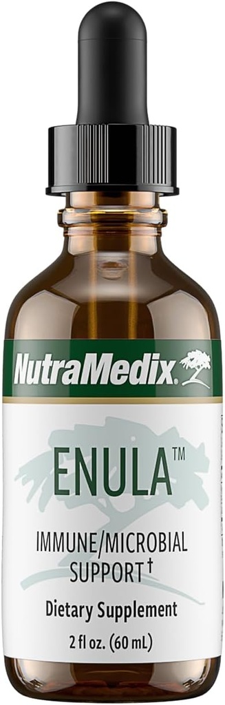 NutraMedix Enula Liquid Drops for Antioxidant & Immune Support - εκχύλισμα ρίζας Elecampane & Jalap Root για την προώθηση της υγιούς ανοσοάμυνας - Βιοδιαθέσιμο συμπλήρωμα βοτάνων (2oz / 60ml)