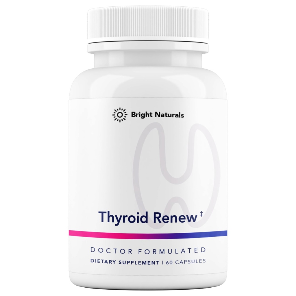 Thyroid Renew Supplement - Γυναικεία Θυρεοειδή Υποστήριξη για Εστίαση και Ενέργεια με Ψευδάργυρο Σελήνιο χαλκού και Thyroid Superfoods - Made in USA, 60 Κάψουλες