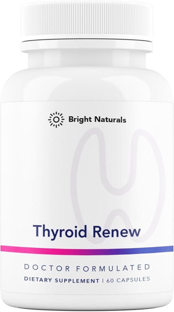 Thyroid Renew Supplement - Women’s Thyroid Support for Focus and Energy with Zinc Selenium Copper and Thyroid Superfoods - Made in The USA, 60 Capsules