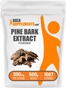 BulkSupplements.com Pine Bark Extract Powder - Herbal Supplement, Pine Bark Powder - Antioxidants Support, Gluten Free - 300mg per Serving, 500g (1.1 lbs) (Pack of 1)