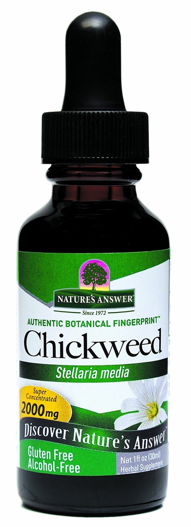 Απάντηση της φύσης Χωρίς αλκοόλ Chickweed Stelleria Media 2000mg 1oz Extract 