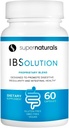 SuperNatistics IBSolution - Made in USA, Non-GMO, Gluten Free & Vegan (60 Κάψουλες) - για τα συμπτώματα της IBS (Bloating, Constipation, Gas, Diarrhea, Abdominal Pain)