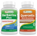 Best Naturals Berberine Plus 1000mg & Quercetin with Bromelain
