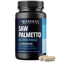 Saw Palmetto 500mg και L-αργινίνη 500 mg - Συμπληρώματα υγείας και νιτρικού οξειδίου για άνδρες - 60 Count - Urinary Function Υποστήριξη και αντοχή για ενεργά αρσενικά - Vegan, μη ΓΤΟ, 1 μήνας προσφοράς