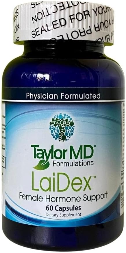 LaiDex Rxtm - Ισορροπία ορμονών - Γυναικείο συμπλήρωμα εξισορρόπησης ορμονών – Μείγμα βοτάνων και φυτών - Ισορροπία ορμονών Μεταβολισμός – Διαιτητική Υποστήριξη, Νυχτερινές Ιδρώσεις, Ακανόνιστες Περίοδοι και Περισσότερα.