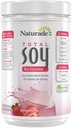 Naturade συνολική πρωτεΐνη σόγιας σκόνη - 13g πρωτεΐνη & 150 θερμίδες ανά υπηρεσία - μη GMO σόγια - 0g Trans λίπος - Λακτόζη & Χωρίς γλουτένη - Κρέμα φράουλα (13 σερβίτσια)