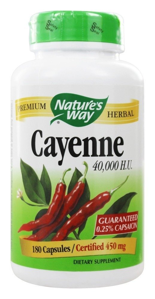 Natures Way Καγιέν Πιπέρι 40000 Hu, 180 ct