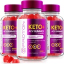 NutraRize (Pack of 3 Proton Keto ACV Gummies Σύνθετη απώλεια βάρους 1000 MG, συμπλήρωμα μέγιστης αντοχής, Gomitas Κριτικές (180 Gummies)