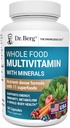 Dr. Berg Whole Food Multivitamin with Minerals - Daily Multivitamin for Men and Women - Περιλαμβάνει Premium Ολόκληρα Φρούτα Τροφίμων και Φυτικά Με Φολικό, Α-λιποϊκό Οξύ και Περισσότερα - 60 Κάψουλες