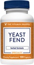 The Vitamin Shoppe Yeast Fend, Herbal Formula for Women, Περιέχει καπρυλικό οξύ, Lactobacillus και βότανα (100 κάψουλες)