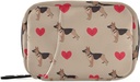 Κουτί χαπιών German Shepherd Dog Heart 7 Day Pill Υπόθεση Ταξί Τσάντα οργανωτή χαπιών με Zipper Φορητή εβδομαδιαία τσάντα συσκευασίας συμπλήρωμα βιταμίνης