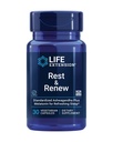 Life Extension Rest & Renew, για έναν αναζωογονητικό και αναζωογονητικό νυχτερινό ύπνο, χωρίς γλουτένη, μη ΓΤΟ, χορτοφάγους, 30 κάψουλες