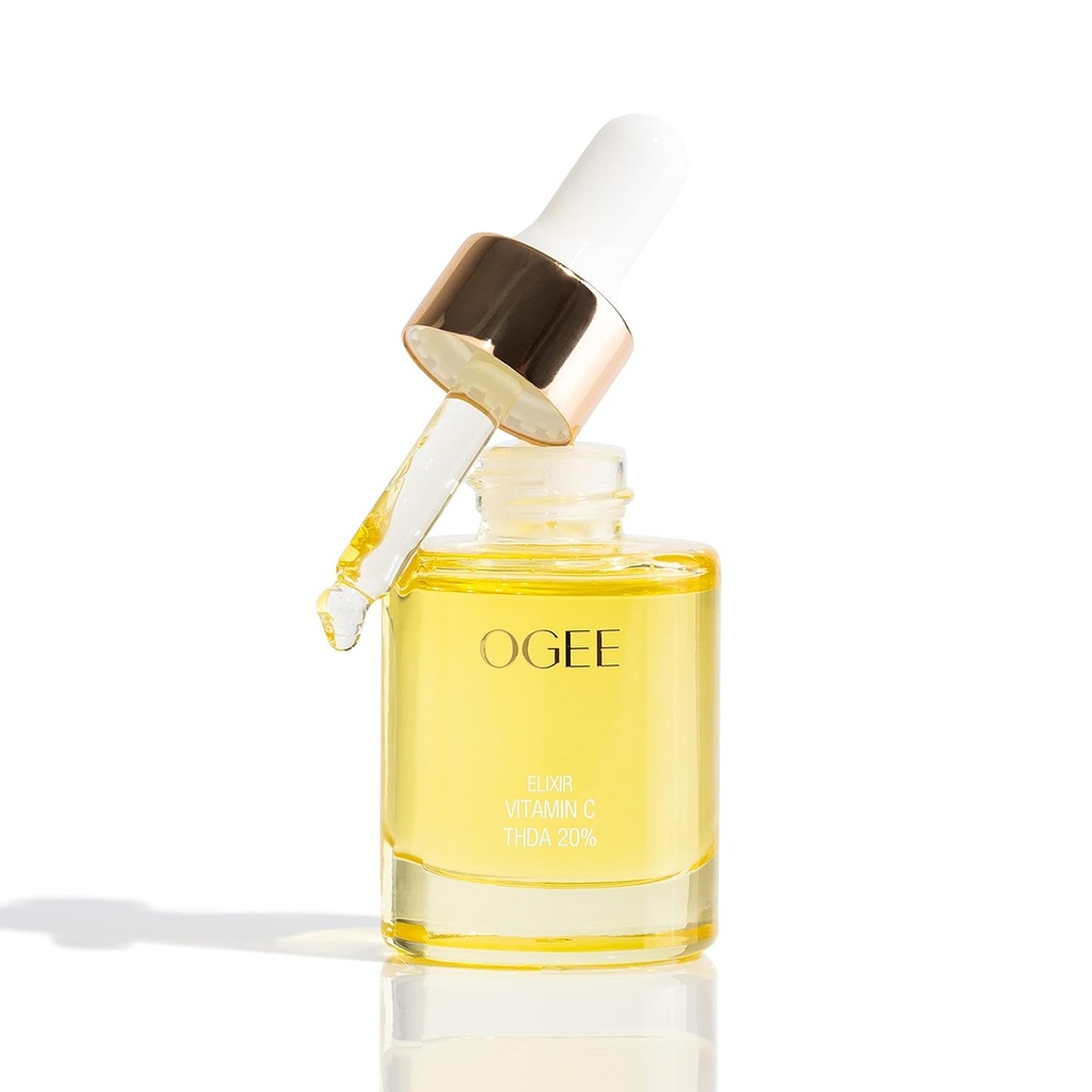 Ogee Vitamin C THDA 20% Elixir - Πιστοποιημένη Βιολογική Βιταμίνη C Ορός προσώπου - Φωτιστικό Βιταμίνη C Ορός για το πρόσωπο