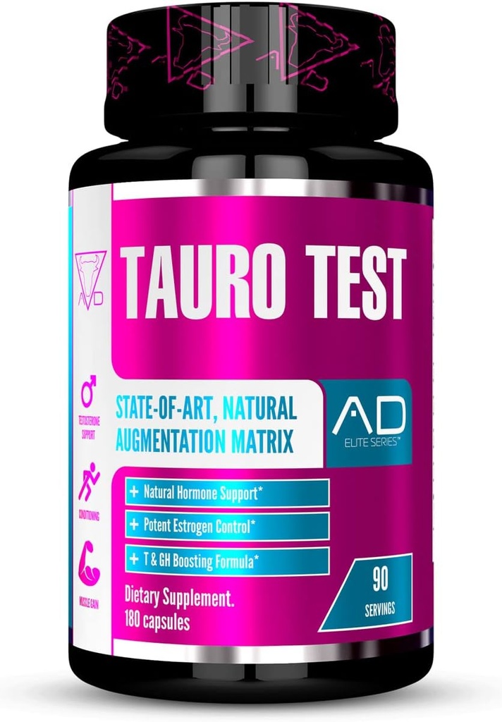 Project AD Tauro Test, Testosterone Support, Conditioning, Αυξημένη ανάπτυξη μυών και αποθήκευσης πρωτεϊνών, Ορμόνη Powerhouse (90 εξυπηρετούν)