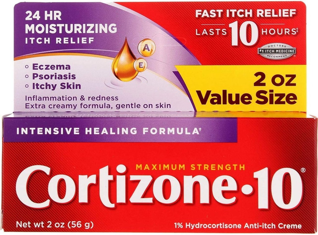 Cortizone-10 Μέγιστη δύναμη Cortizone-10 Εντατική θεραπευτική φόρμουλα, 2 ουγγιές κουτιά (πακέτο του 2)