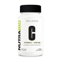 NutraBio Βιταμίνη C με Rose HIPS - Υποστηρίζει υγιή οστά, δόντια και τσίχλες, Ανοσοποιητική λειτουργία - Χωρίς πληρωτικά ή Έκδοχα - (120 κάψουλες, 1000mg βιταμίνης C ανά κάψουλα)