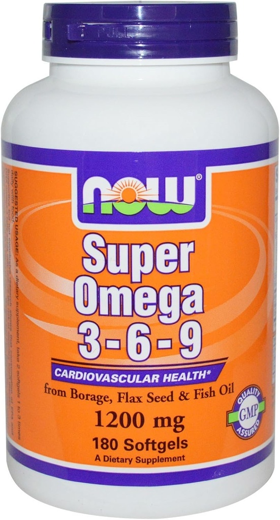 Super Omega 3-6-9 1200mg 180 Softgels (πακέτο των 2)