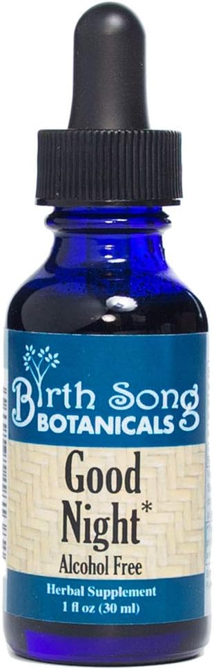 Birth Song Botanicals Good Night Herbal Sleep Βάμμα με Valerian και Passionflower, Natural Sleep, Stress, and Relaxation Υποστήριξη συμπλήρωμα Ενήλικες, 1 ουγκιά μπουκάλι