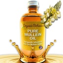 Mullein Oil - Organic Ear Oil Drops for Earaches, Tinnitus & Kids - Herbal Extract for Soothing Relief (4 oz)