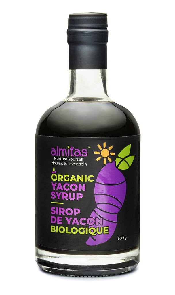 Βιολογικό γιακόν Σιρόπι - Κέτο, Vegan, Χωρίς γλουτένη, Ακατέργαστες Διαιτήσεις. Ωφέλιμη προβιοτική. Εξαιρετική Πηγή Ίνας (Fiber). Υψηλότερος φρουκτοολιγοσακχαρίτης/περιεκτικότητα FOS.
