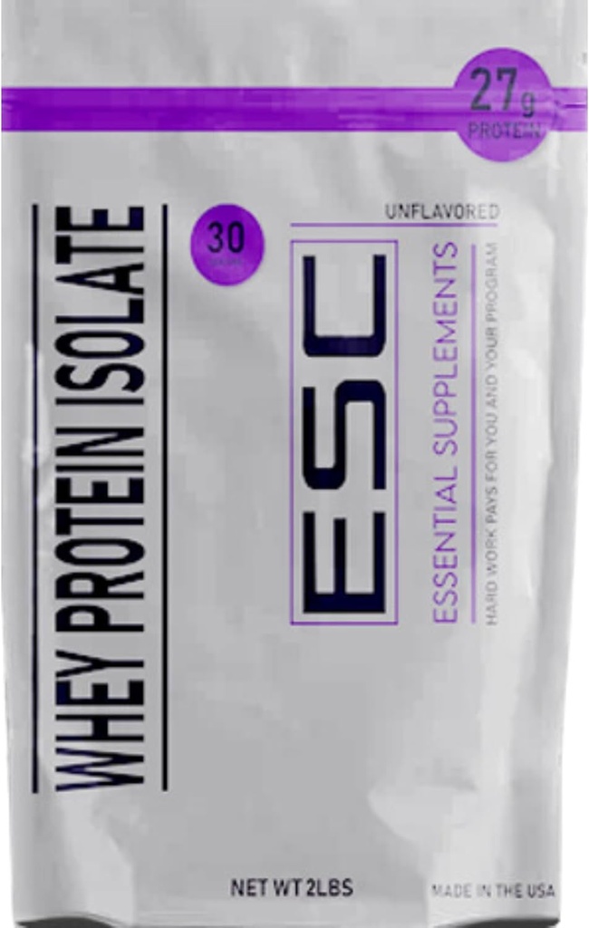 Pure Unflavored Whey Protein Isolate - 27g Protein per Serving - Versatile All-Purpose Protein Supplement