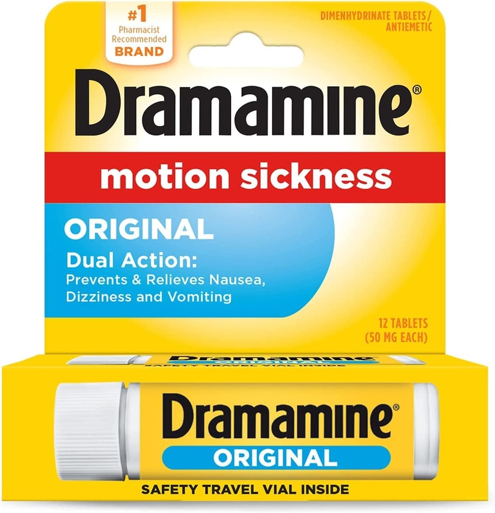 Dramamine Original Formula - 12 ct, Συσκευασία των 4