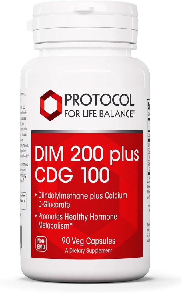 ΠΡΩΤΟΚΟΛΛΟ ΓΙΑ ΧΟΡΗΓΗΣΗ ΖΩΗΣ DIM 200 Plus CDG - 200mg - Συμπλήρωμα ασβεστίου & DIM - για τον καθαρισμό Detox & Hormone Μεταβολισμός - Γλουκαρικό ασβέστιο D - Μη ΓΤΟ & Kosher - 90 Veg Caps