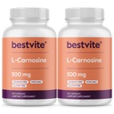 BESTVITE L-Καρνοσίνη 500mg (240 κάψουλες) (120x2) Χωρίς πληρωτικά - Χωρίς Stearate - Μη ΓΤΟ - Χωρίς γλουτένη