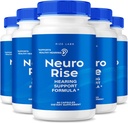 rize labs - Neuro Rise Κάψουλες, συμπλήρωμα υποστήριξης της ακοής, Χάπια για την υποστήριξη της υγιούς ακοής, Σύνθετη Φόρμουλα για την υγεία του αυτιού, εμβοές & ανακούφιση θορύβου (300 κάψουλες)