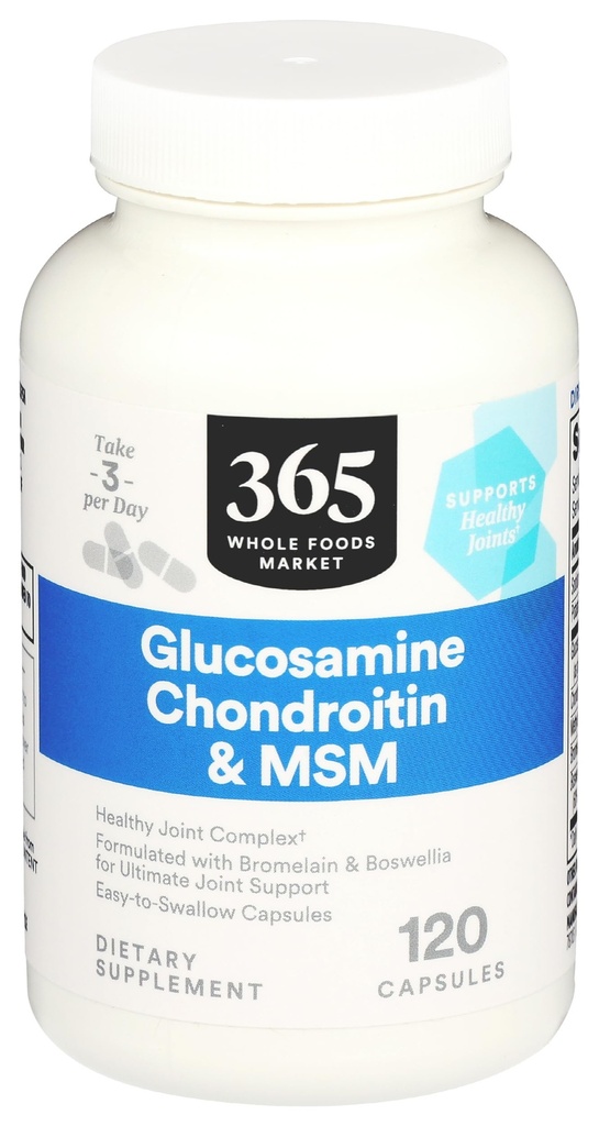 365 από το Whole Foods Market, Glucosamine Chondroitin και MMS, 120 Κάψουλες
