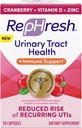 Rephresh Cranberry Urinary Tract Health Plus Immune Supplement, Αναμειγμένο με βιταμίνη D + ψευδάργυρο - 50 Count