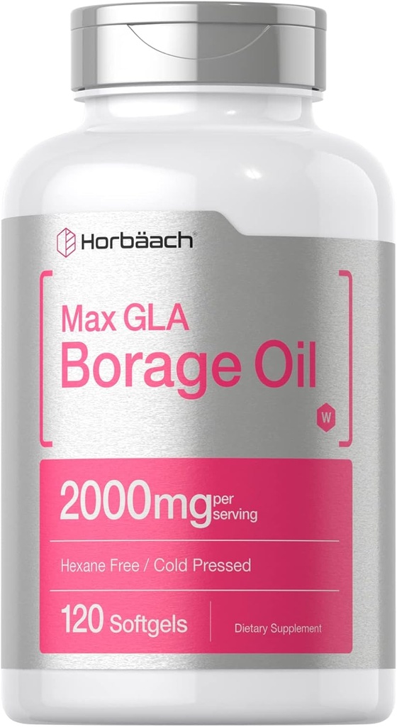 Horbäach Borage Oil Capsules 2000 mg 