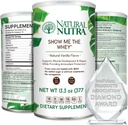 Natural Nutra Grass Fed Vanilla Show Me The Whey Protein Source Powder Enhance Digestion, Improve Body Fluid Flow, Support Bone Health and Boost Immunity, Gluten Free, Sugar-Free, Non-GMO, 13.3oz