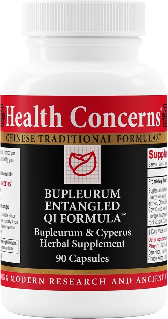 Υγεία Ανησυχίες Bupleurum Entanged Qi Formula – Γυναικεία Ορμονική Ισορροπία & Κυστική Υποστήριξη συμπλήρωμα – Παραδοσιακή κινέζικη φυτική Φόρμουλα – Συκώτι ροής αίματος Qi Cleanse – 90 κάψουλες