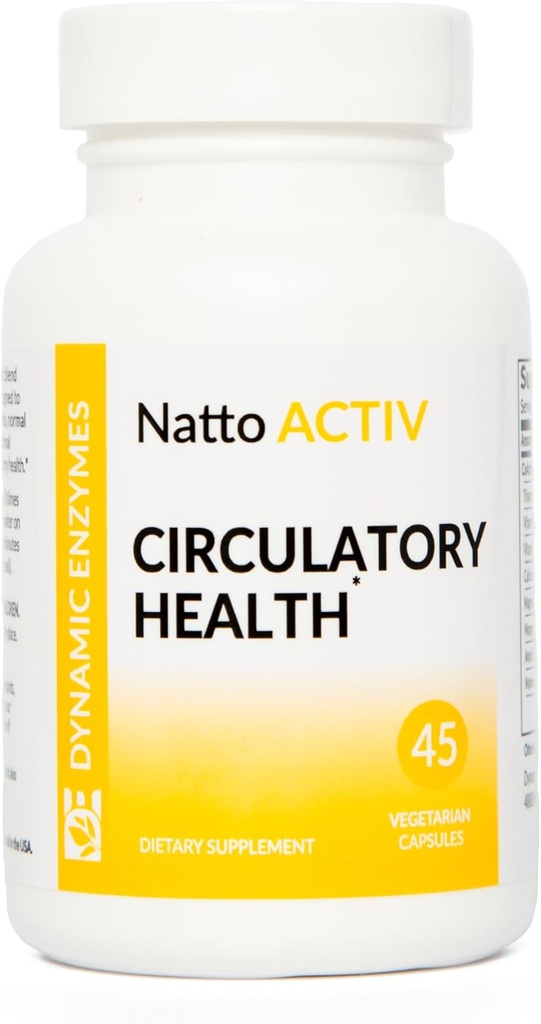 Natto ACTIV – Υποστηρίζει την καρδιοαγγειακή υγεία – Nattokinase Plus Serrapeptase & Bromelain - Συστηματικά ένζυμα