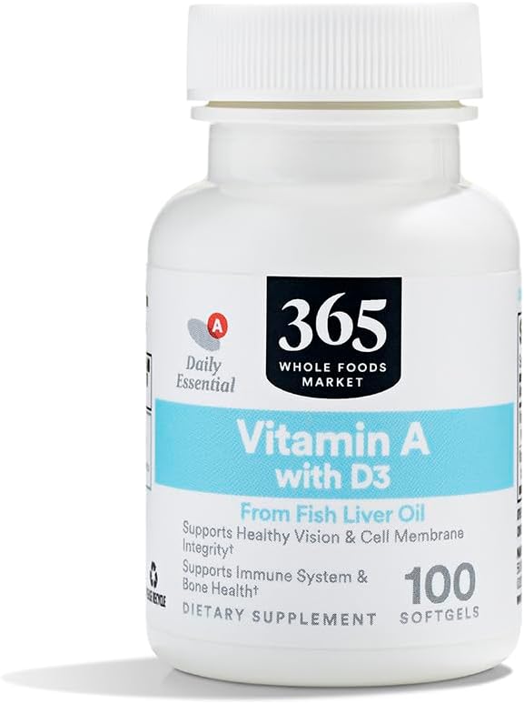 365 από Whole Foods Market, Vitamin A & D 400 IU, 100 Count